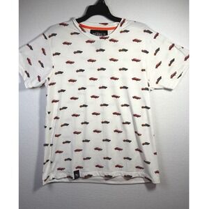 Brooklyn Standard T-Shirt Mens Medium White Excellent Muscle Car Print Tee